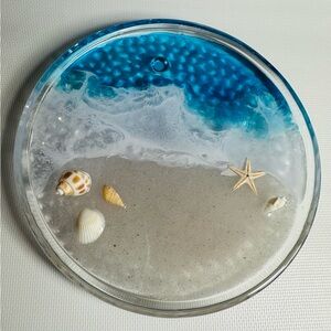 Hand Crafted Beach-Themed Resin Trinket Dish